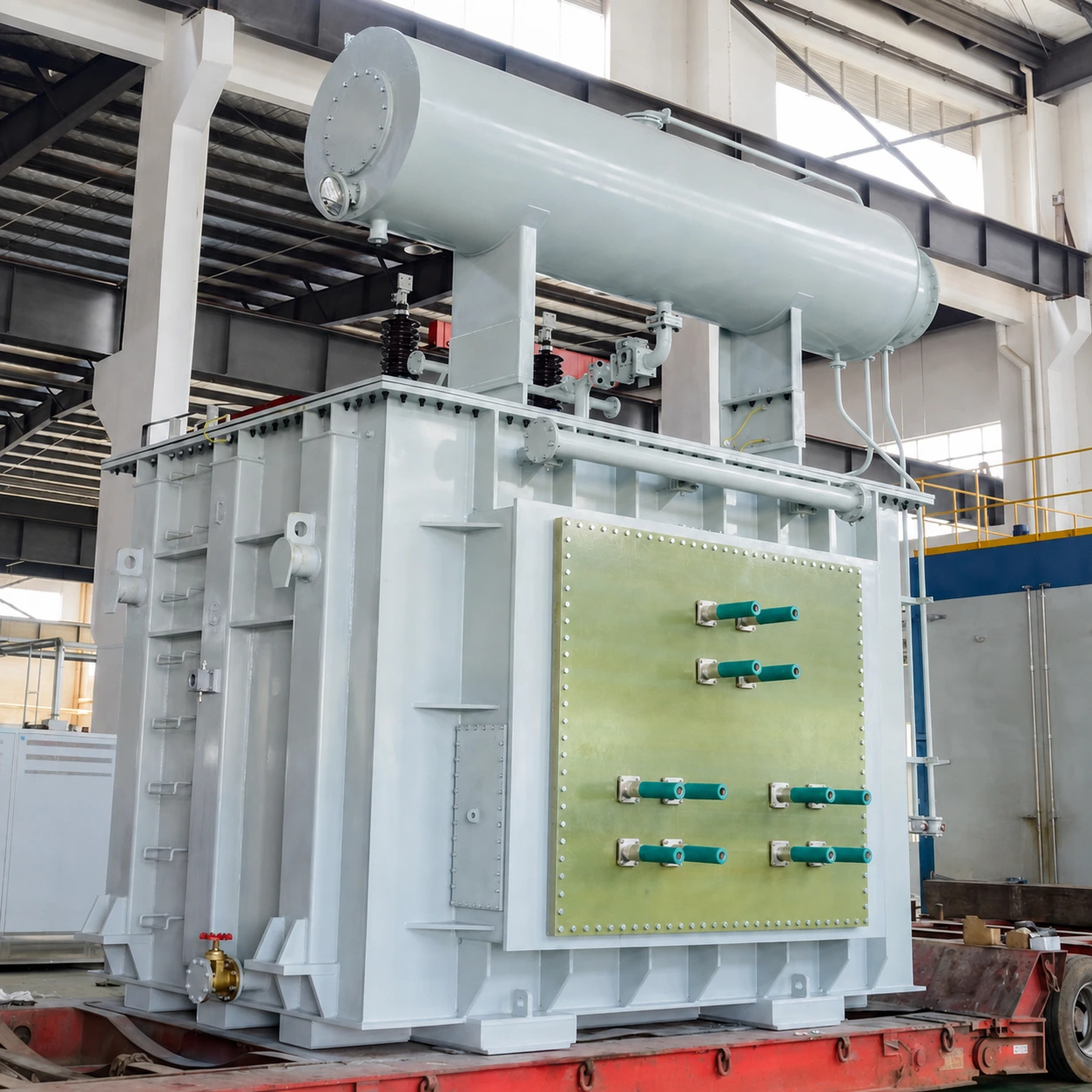 Furnace transformer workshop photograph — lightly edited reference